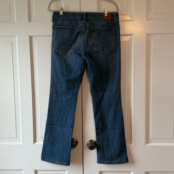 LUCKY BRAND SWEET MIDRISE BOOT CUT MEDIUM WASH SIZE 10 / 30R JEANS ANKLE SHORT - Picture 3 of 10